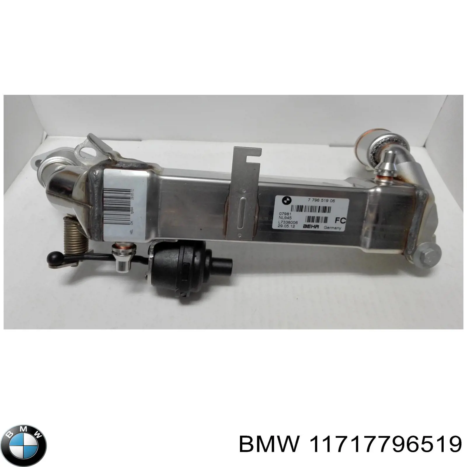 11717796519 BMW Enfriador EGR de recirculación de gases de escape original y equivalente