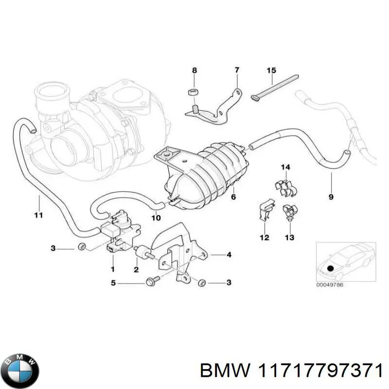 Купить 11717797371 BMW Радиатор системы EGR