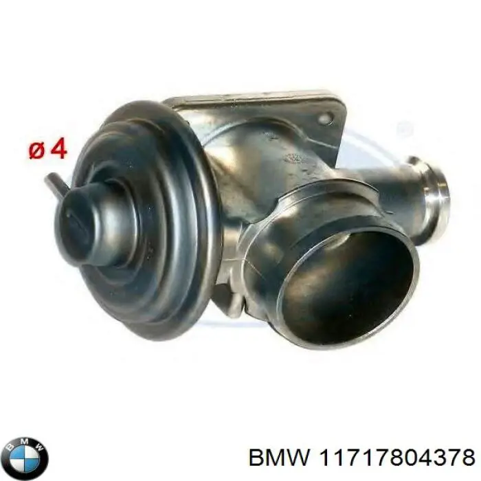 11717804378 BMW válvula egr de recirculação dos gases