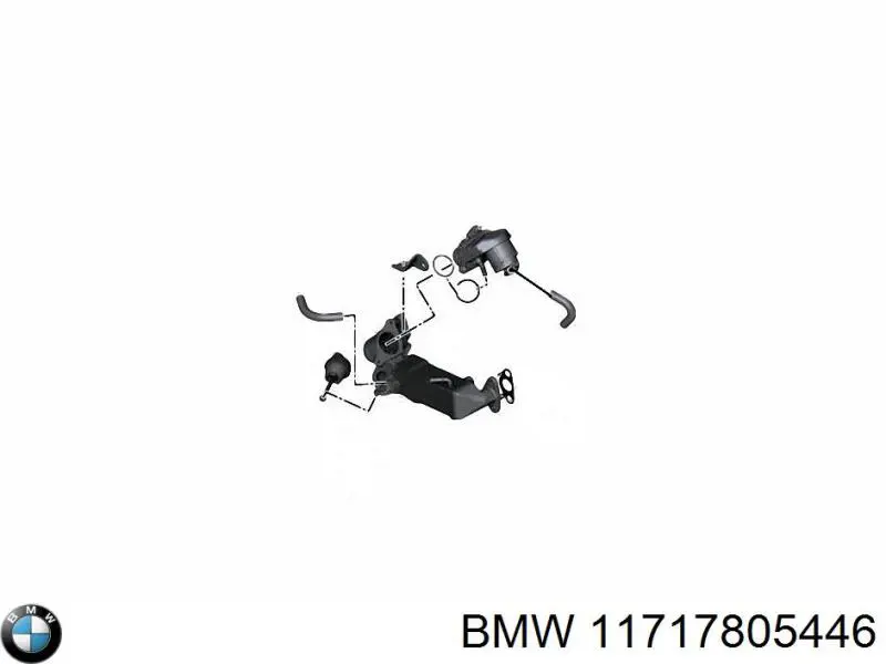 11717805446 BMW radiador do sistema egr de recirculação dos gases de escape
