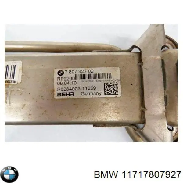 11717807927 BMW radiador do sistema egr de recirculação dos gases de escape