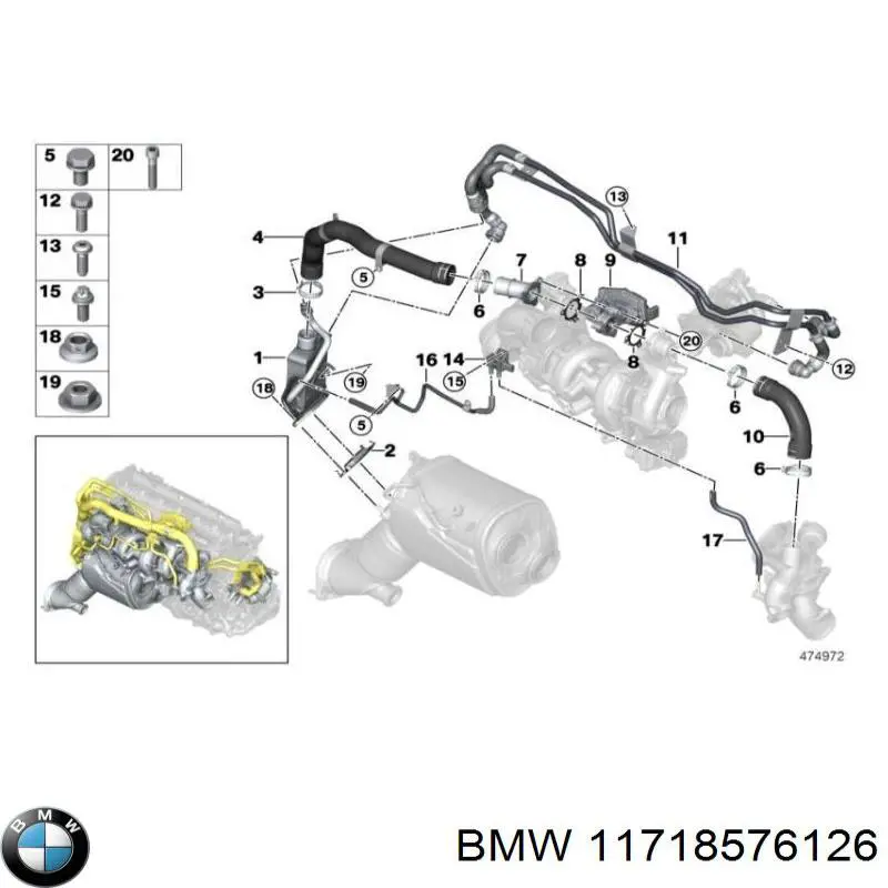 Прокладка EGR-клапана рециркуляции BMW 11718596809 цена, от 25.89 USD