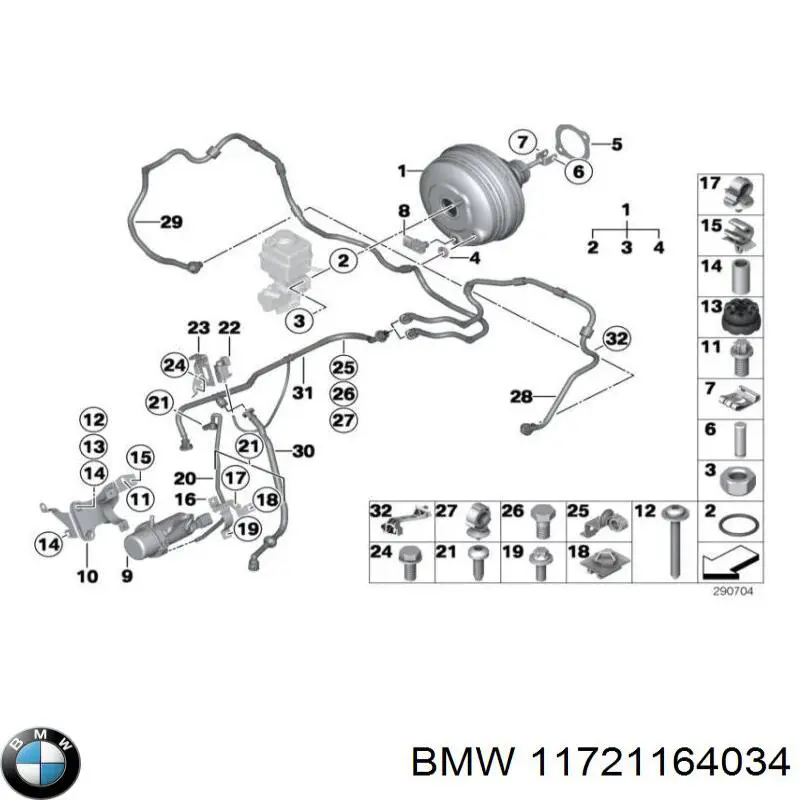 Купить 11721164034 BMW 