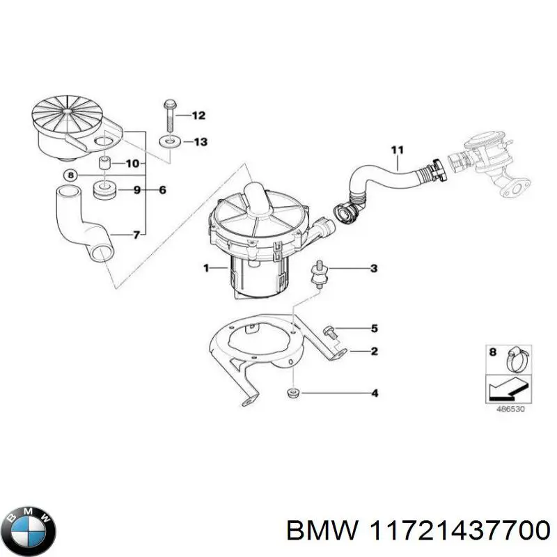 Насос воздушный на BMW 7 (E38) купить.