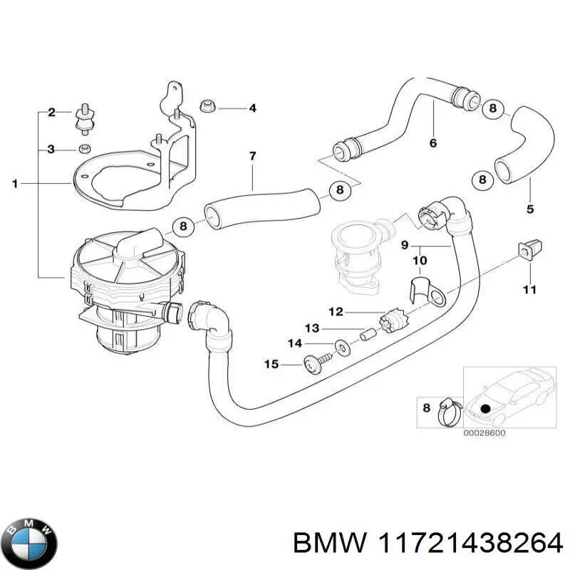  BMW 11721438264 цена, от 97.98 USD