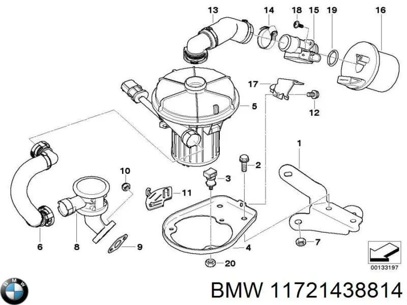 Датчик массового расхода воздуха BMW 11721438814 цена, от 104.81 USD