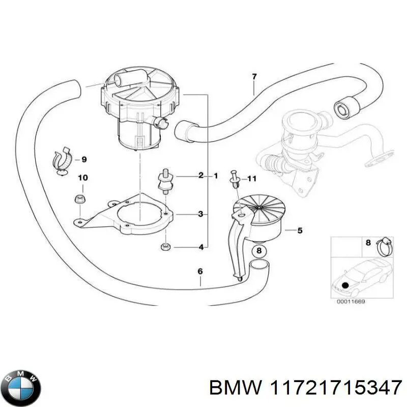 Насос воздушный BMW 11721715347 цена, от 38.01 USD