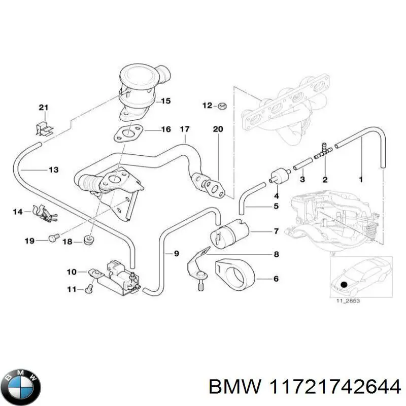  BMW 11721742644 цена, от 4.15 USD