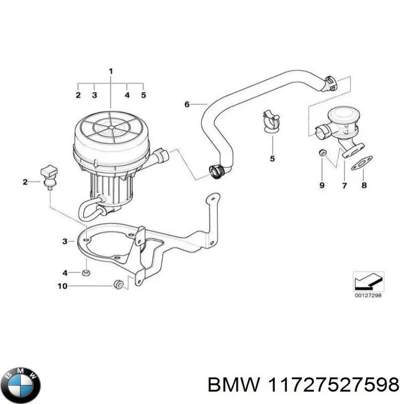  BMW 11727527598 цена, от 266.48 USD
