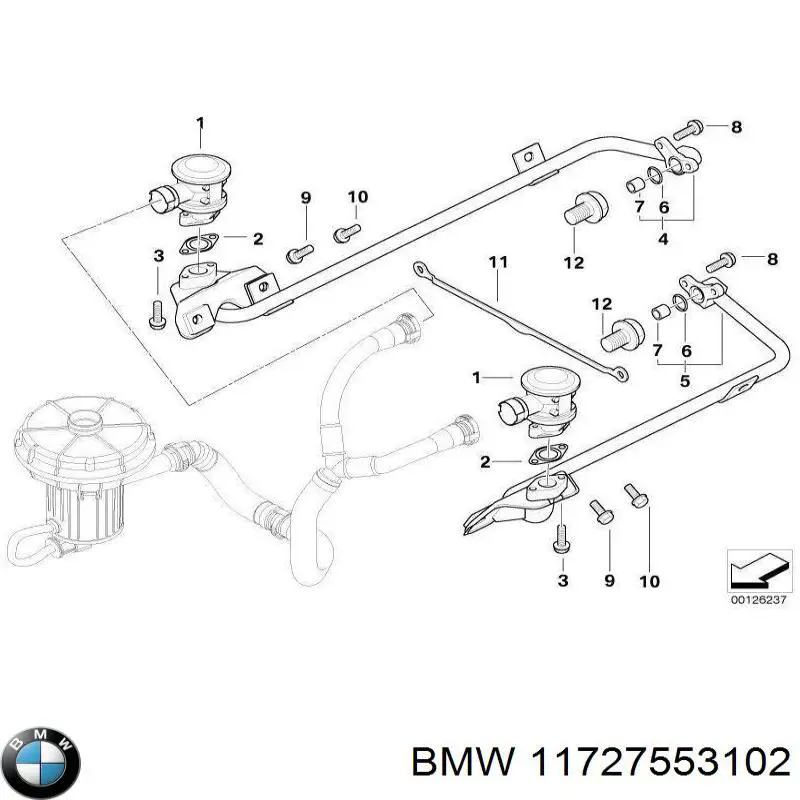 Купить 11727553102 BMW 