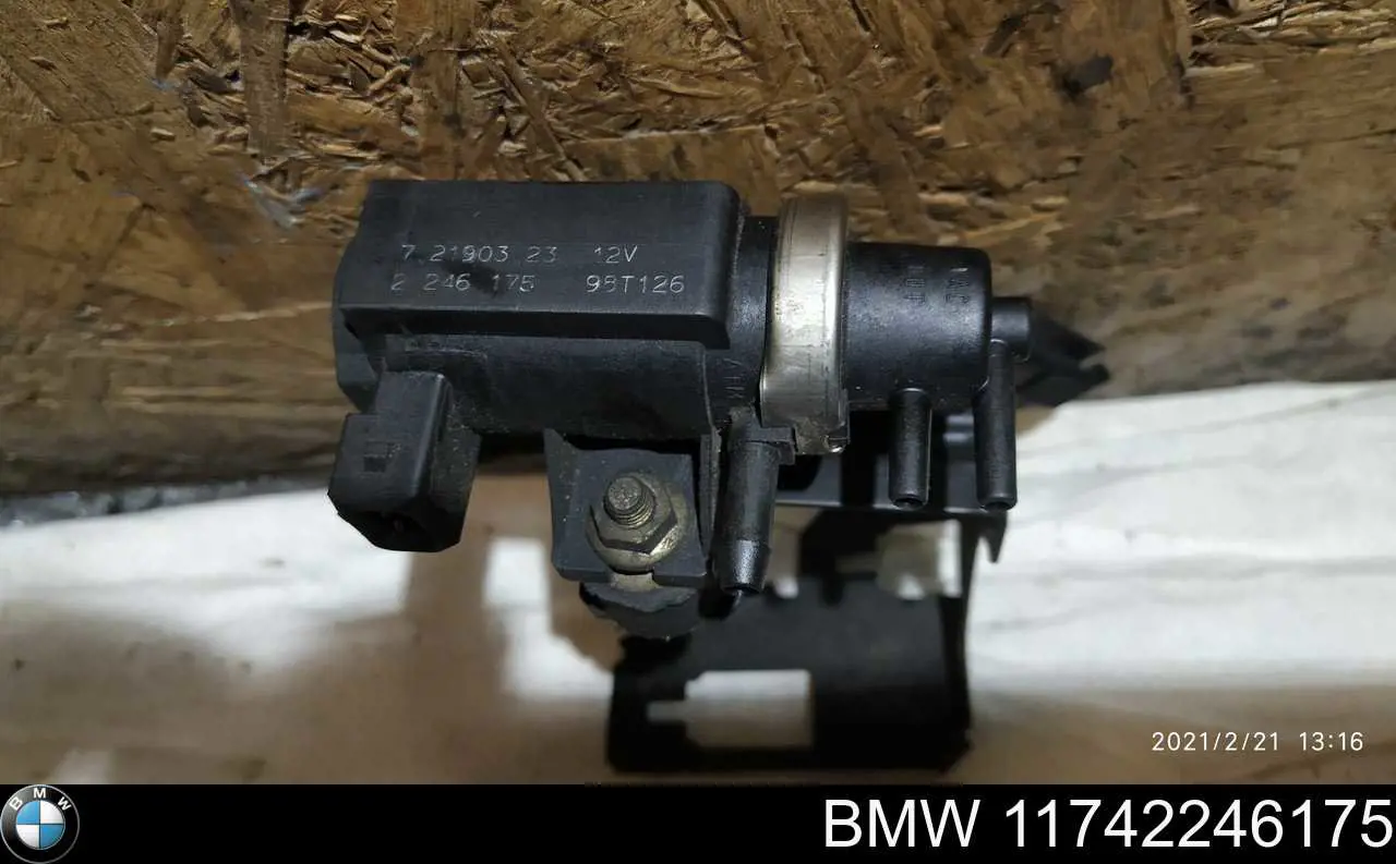 11742246175 BMW клапан преобразователь давления наддува (соленоид)