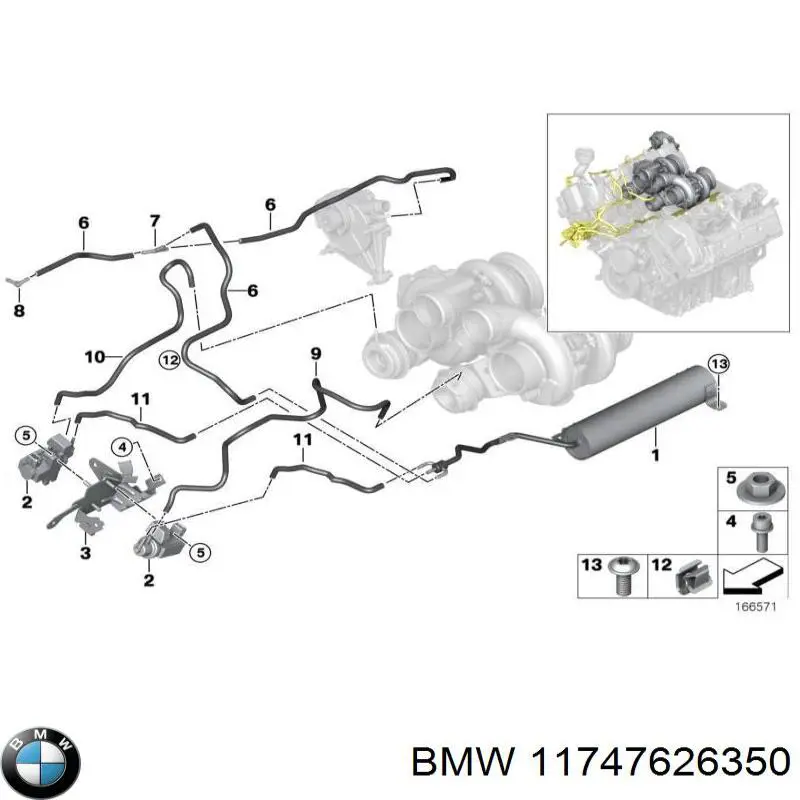 Transmisor De Presion De Carga (Solenoide) 11747626350 BMW