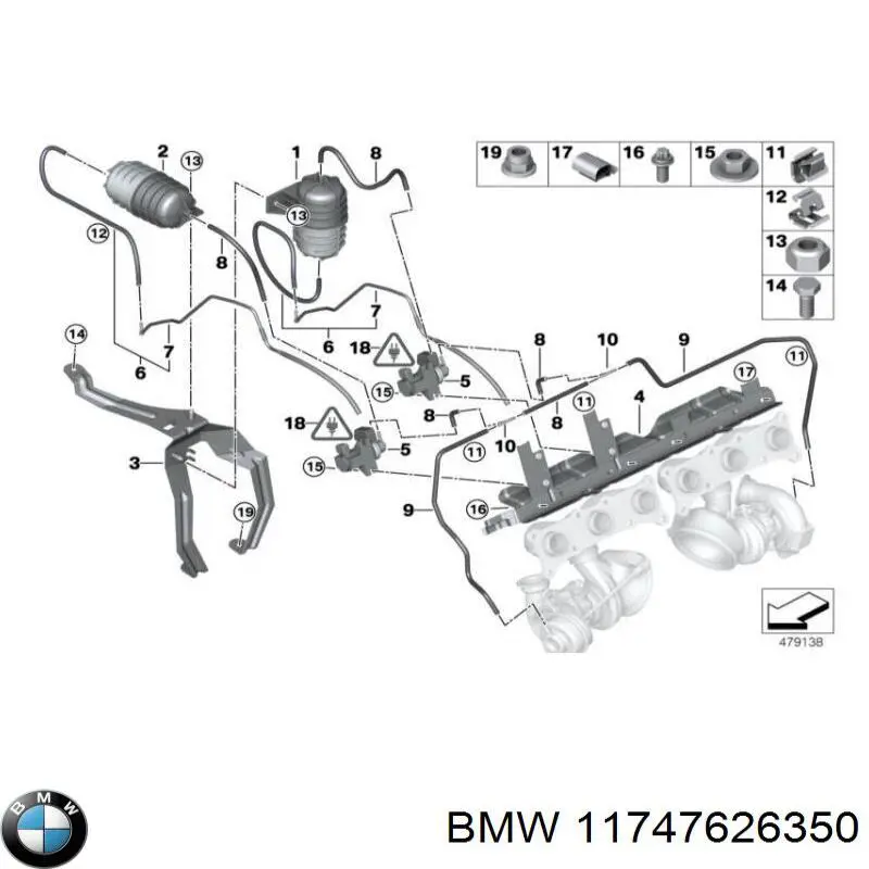 Клапан преобразователь давления наддува (соленоид) 7548706 BMW