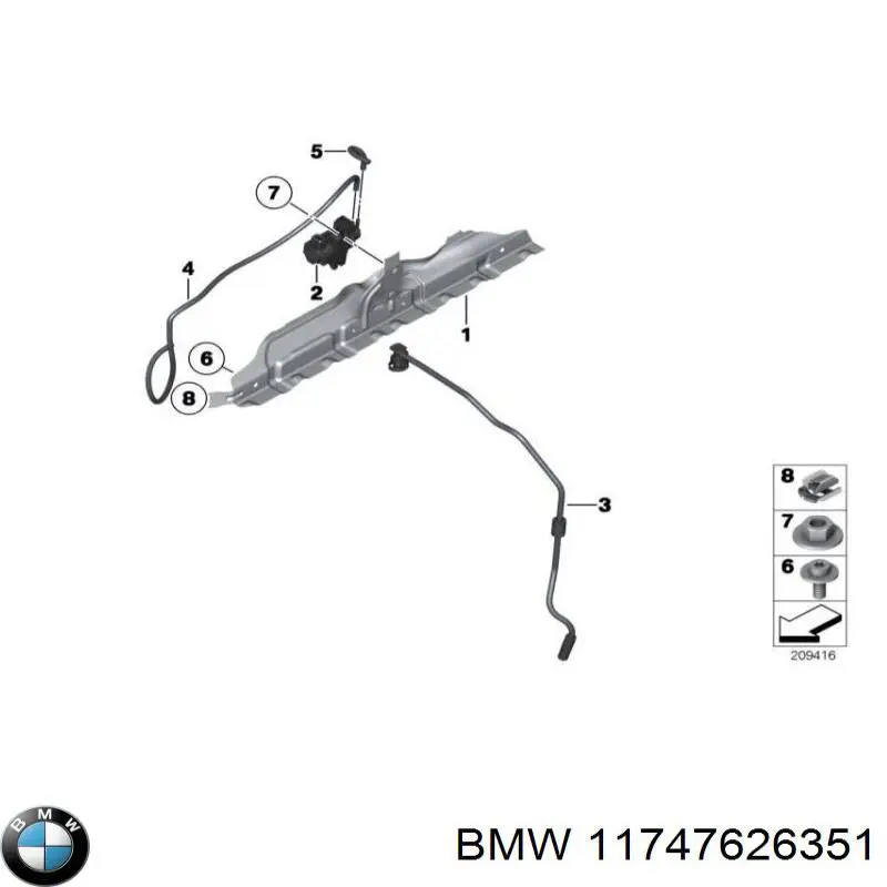 Клапан преобразователь давления наддува (соленоид) 11747626351 BMW