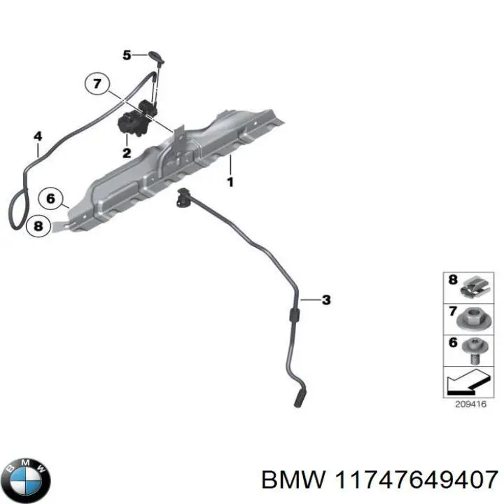 Клапан перетворювач тиску наддуву (соленоїд) 11747649407 BMW