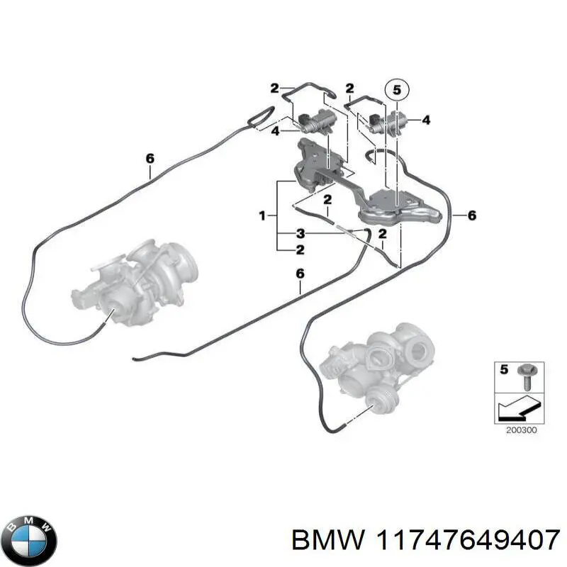 Преобразователь давления наддува BMW 11747649407