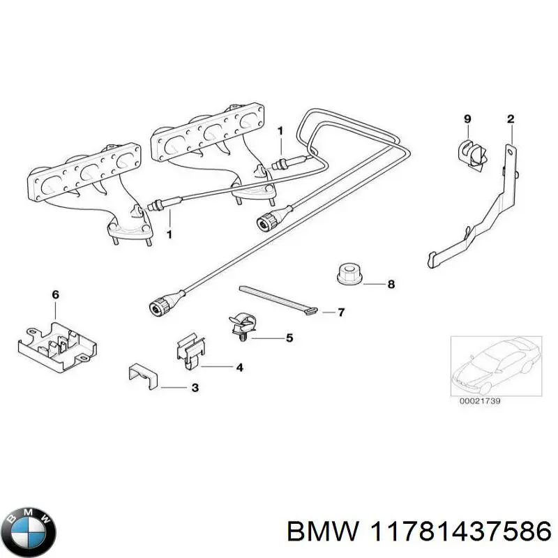 Купить 11781437586 BMW Датчик концентрации кислорода