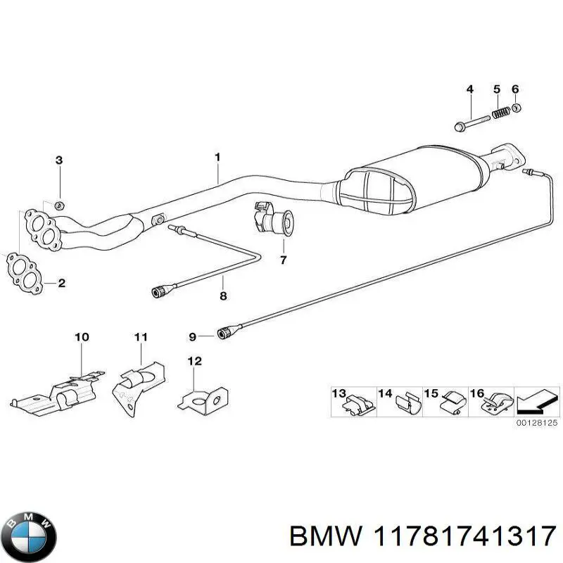 Лямбда зонд 11781741317 BMW