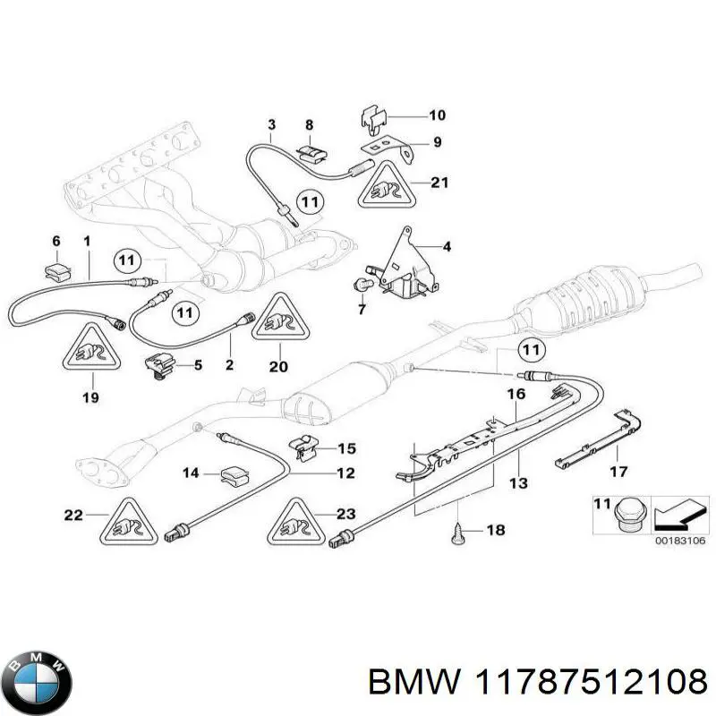 Купить 11787512108 BMW Датчик кислорода до катализатора