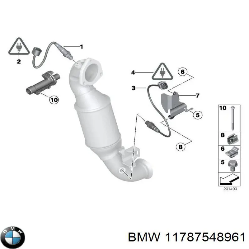 Sonda Lambda Sensor De Oxigeno Post Catalizador 11787548961 BMW