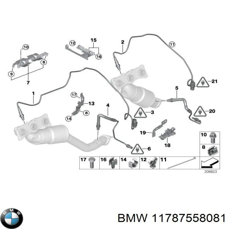 11787558081 BMW лямбда-зонд, датчик кислорода