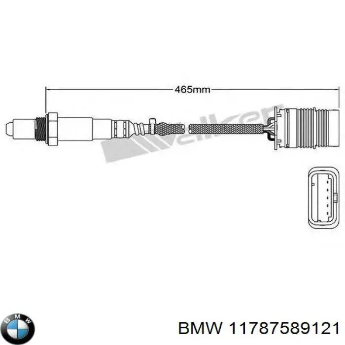 11787589121 BMW sonda lambda, sensor de oxigênio