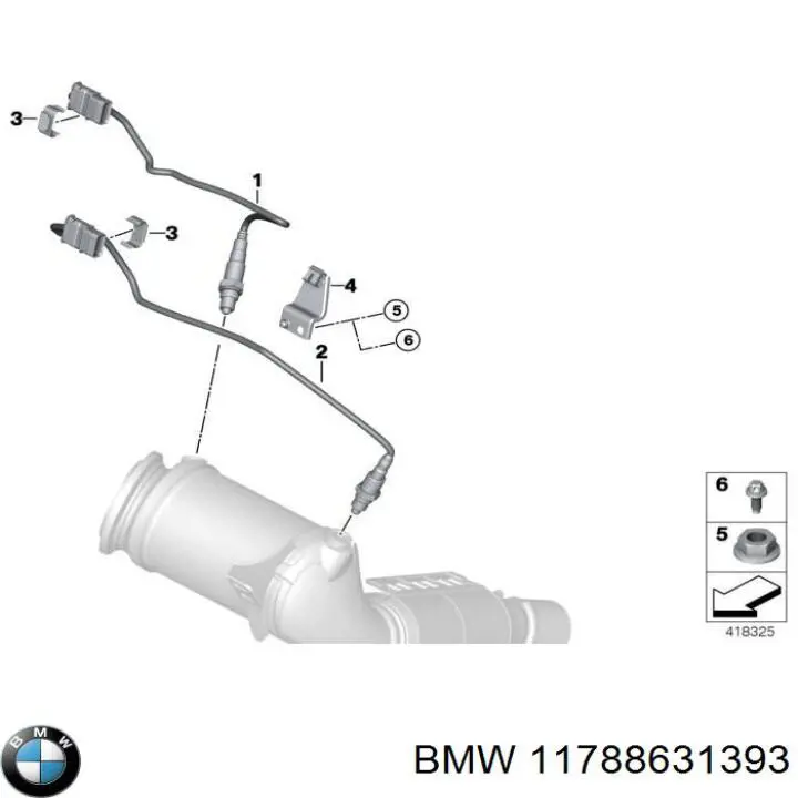 Лямбдазонд, датчик кислорода после катализатора BMW 11788631393 цена, от 42.30 USD