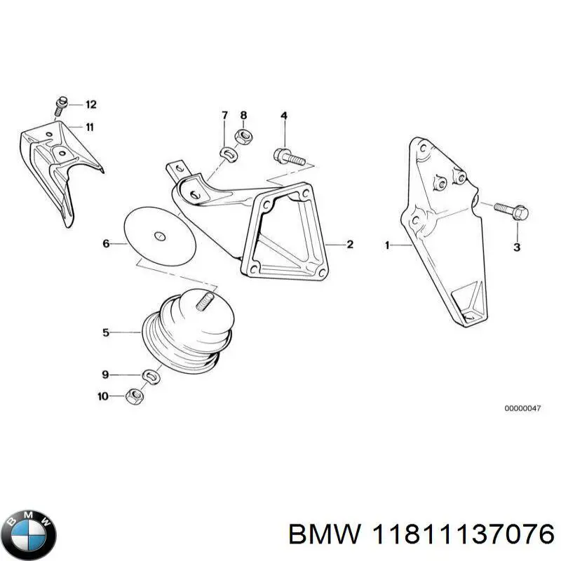 11811137076 BMW Хомут глушителя задний