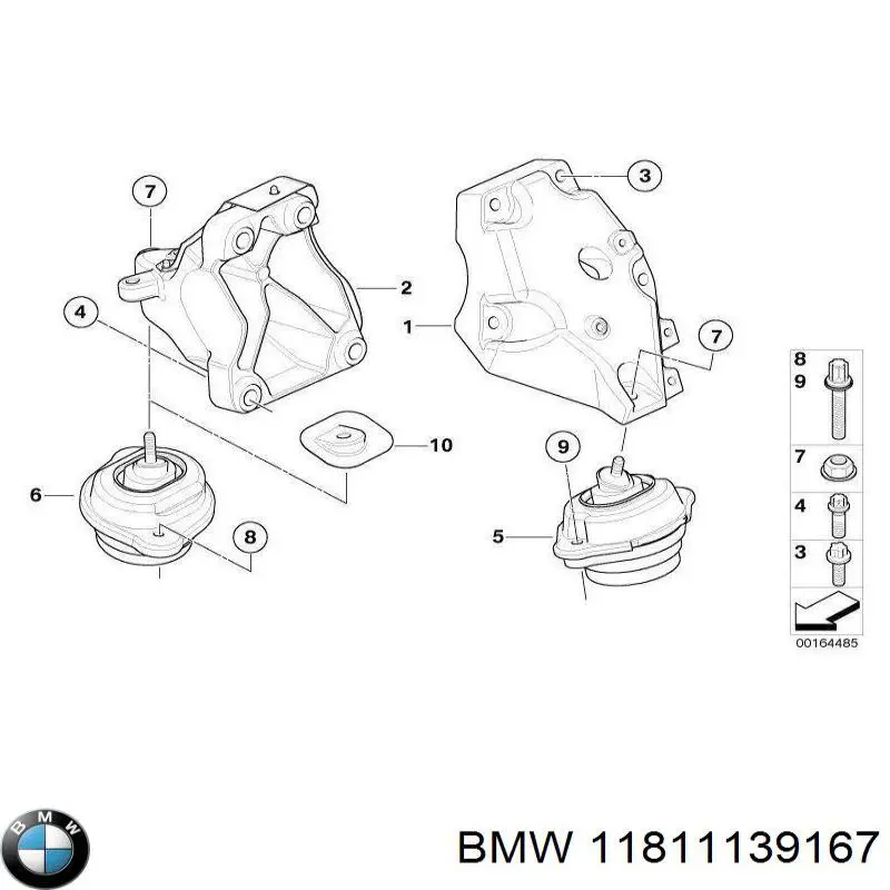 Пистон крепления подкрылок 11811139167 BMW