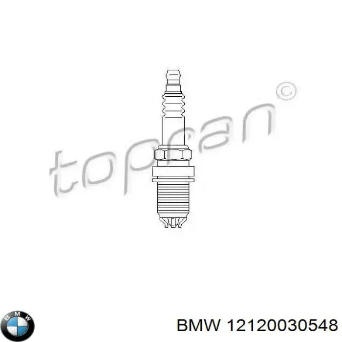 Свеча зажигания BMW 12120030548 цена, от 2.85 USD