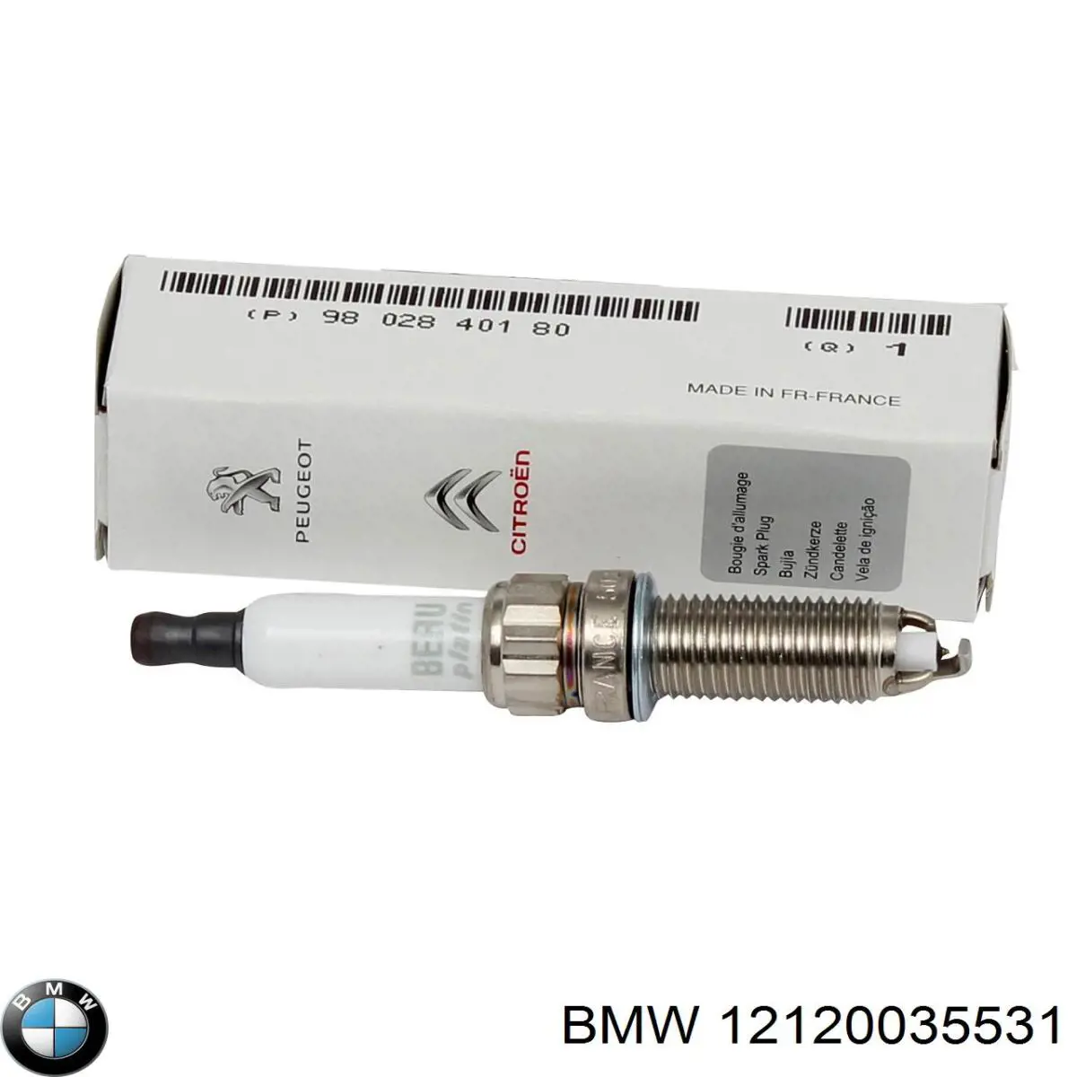 Свеча зажигания BMW 12120035531 цена, от 14.11 USD