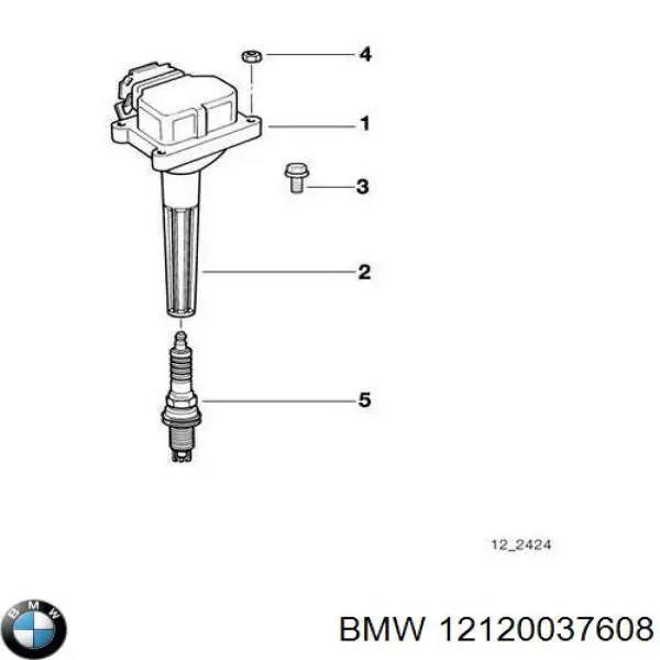 Свіча запалювання 12120037608 BMW