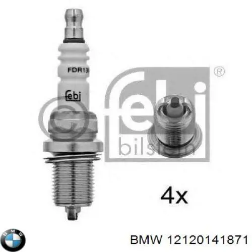 Свеча зажигания BMW 12120141871 цена, от 7.05 USD