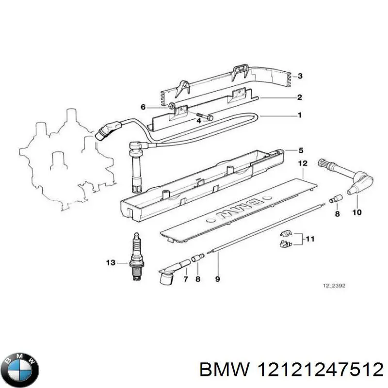 Высоковольтные провода 12121247512 BMW