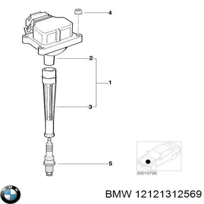 Купить 12121312569 BMW Свечи автомобильные