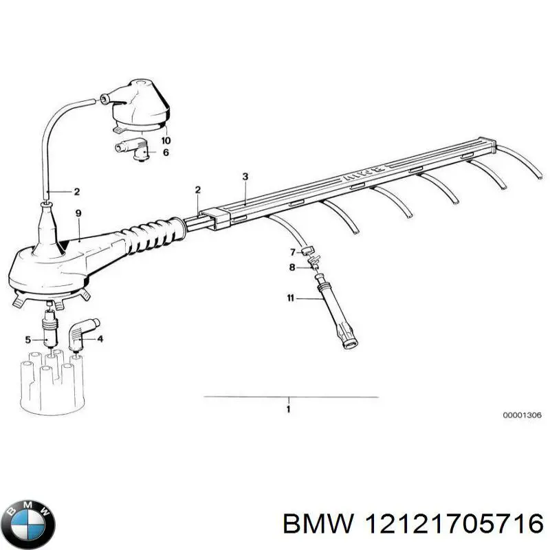 Провода зажигания BMW 12121705716 цена, от 80.95 USD