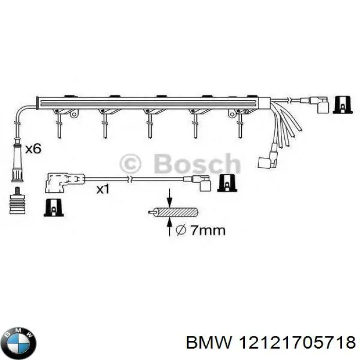 Провода зажигания BMW 12121705718 цена, от 28.25 USD