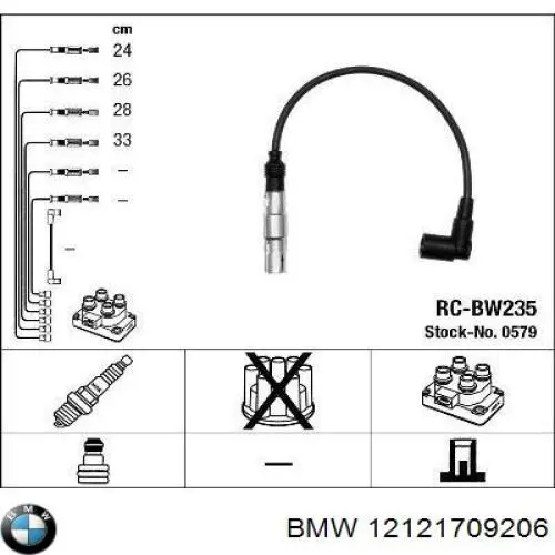 Провода зажигания BMW 12121709206 цена, от 54.28 USD