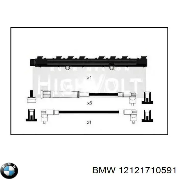 Купить 12121710591 BMW Провода высокого напряжения