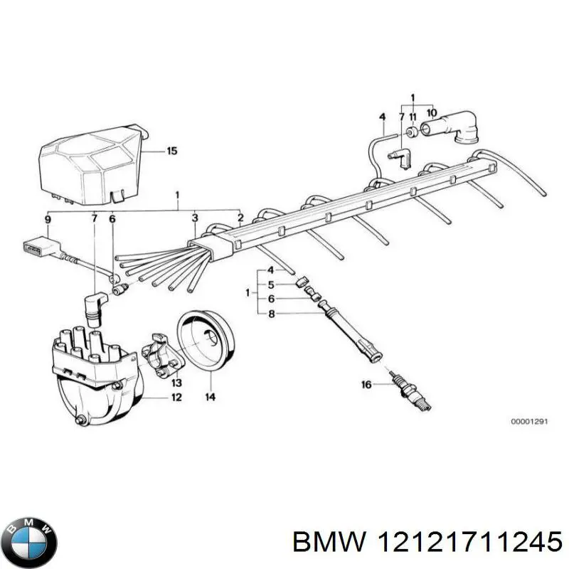 Высоковольтные провода 12121711245 BMW