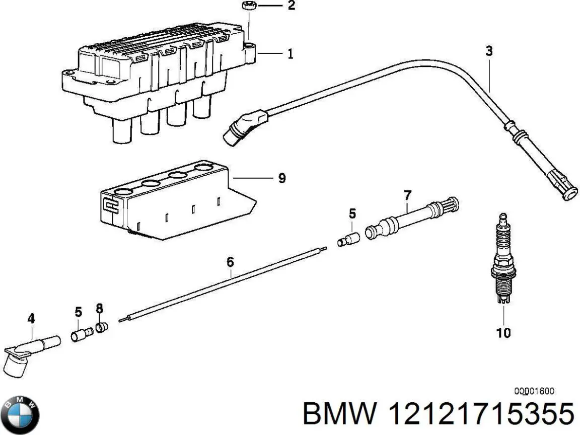 Высоковольтные провода 12121247370 BMW