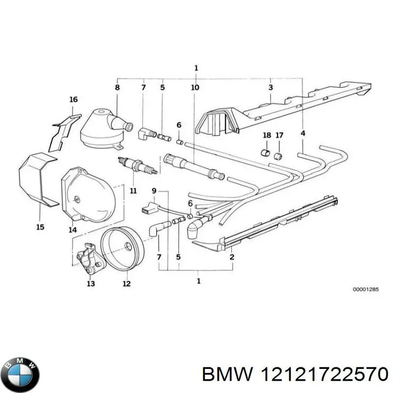 Датчик коленвала 12121722570 BMW