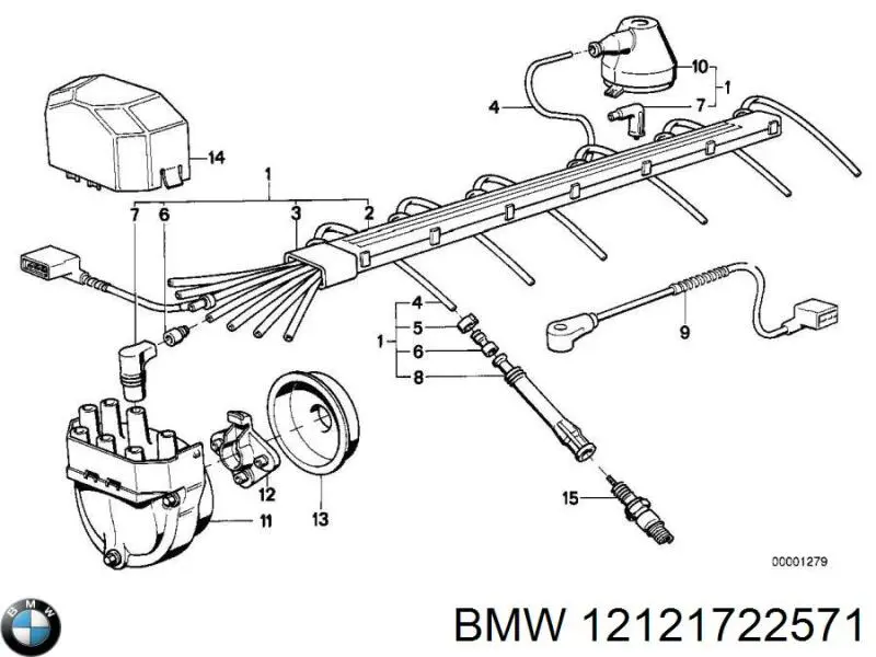 Датчик коленвала 12121722571 BMW