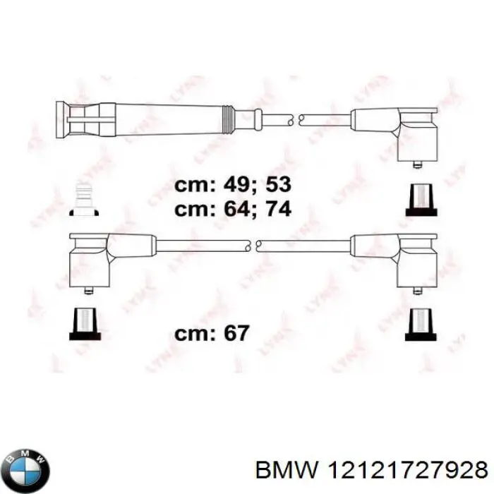 Купить 12121721910 BMW Провода высокого напряжения