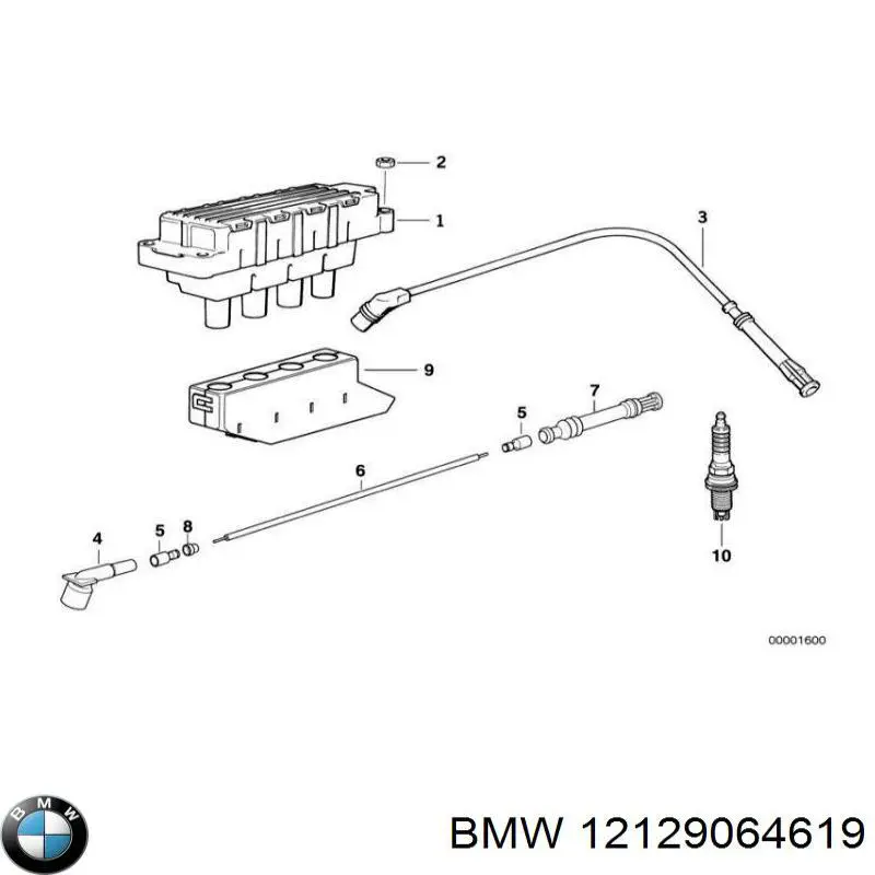 Купить 12129064619 BMW Свечи автомобильные