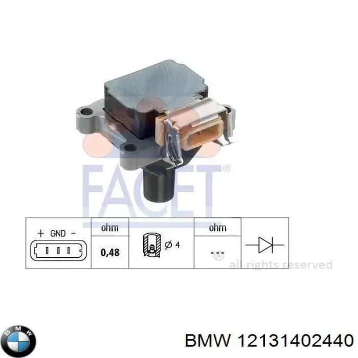 12131402440 BMW Катушка зажигания