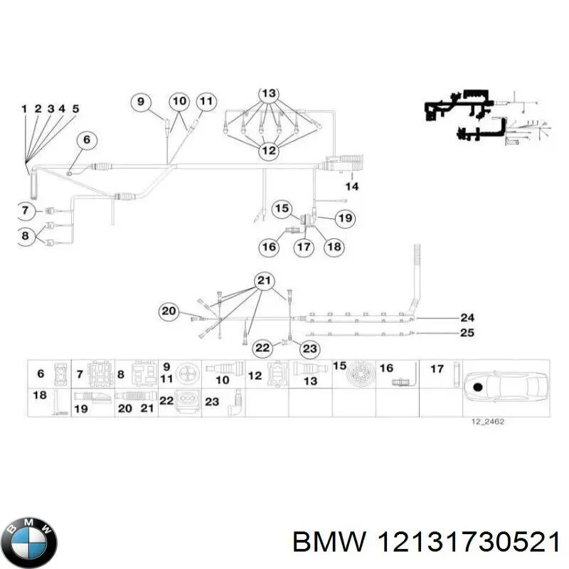 Наконечник свечи зажигания BMW 12131730521 цена, от 6.59 USD