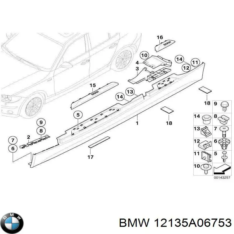 Bobina de ignição 12135A06753 BMW