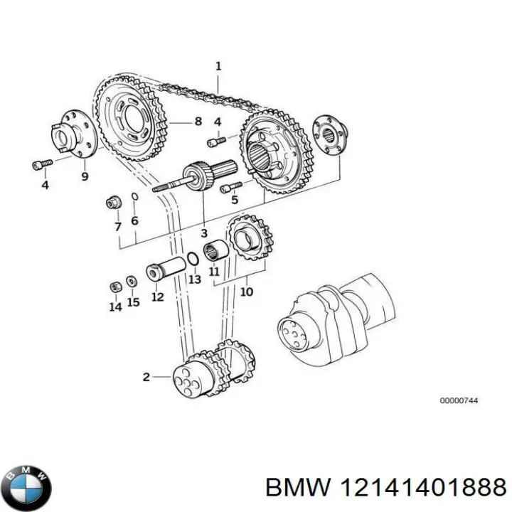  BMW 12141401888 цена, от 80.04 USD