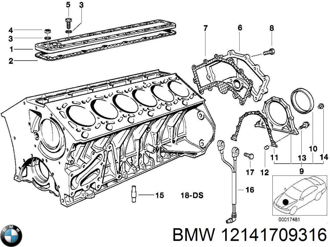 12141709316 BMW датчик детонации